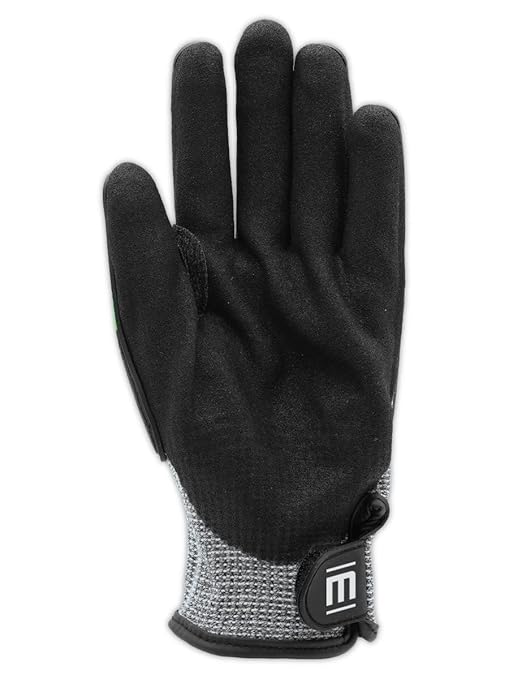 MAGID T-REX Flex Series ANSI Cut Level A9 Knit Impact Glove, 72 Pairs, NitriX Palm, Size 11/XXL, Black & Green, TRX795