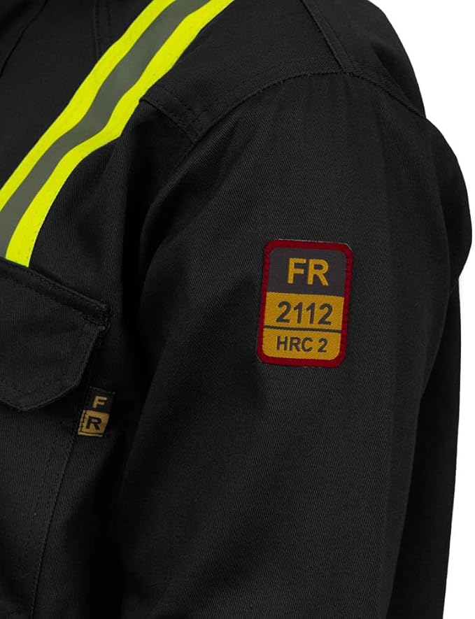 Flame Resistant High Visibility Hi Vis FR Shirt - 100% C - 7 oz