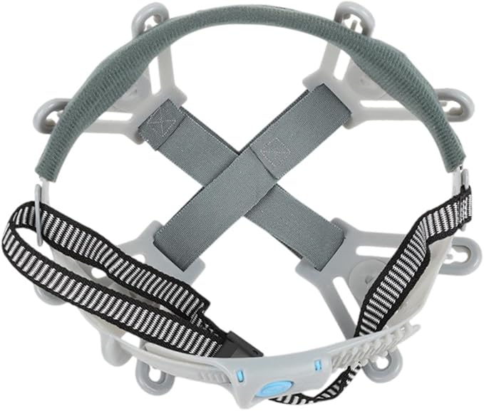 Milageto Helmet Replacement Suspension Bump Cap Insert Adjustable Headgear Ergonomic Professional Hat Liner Insert Hard Hat Suspension, 8 Point Type