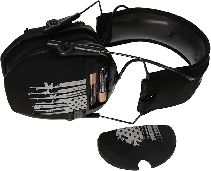 Walker's Razor Slim Ultra Low Profile Compact Design Adjustable Range Shooting Hunting Hearing Protection Electronic Earmuffs