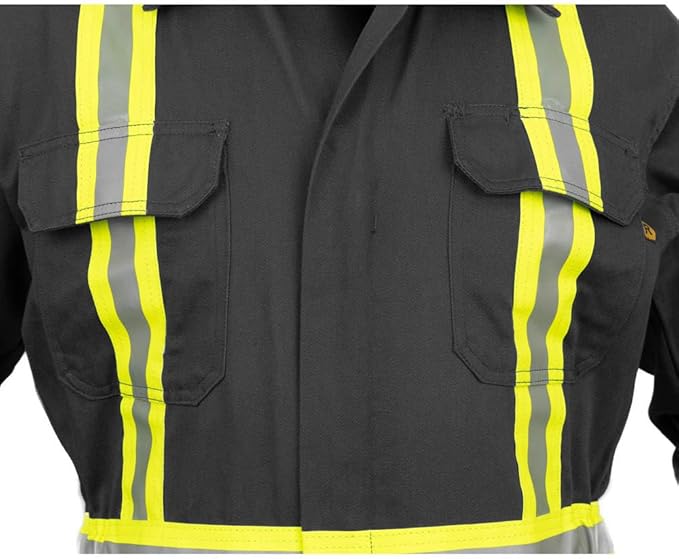 Flame Resistant High Visibility Hi Vis FR Shirt - 100% C - 7 oz