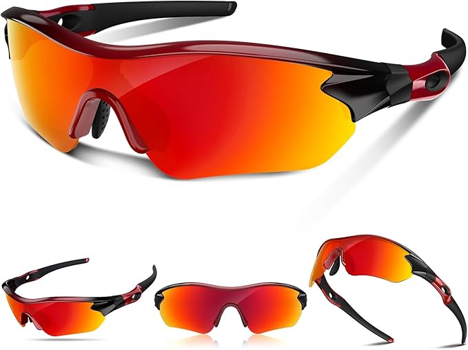 Polarized Sports Sunglasses for Men Women Youth Baseball Running Fishing Tennis Golf Cycling Driving Motor TAC UV400 TR90
