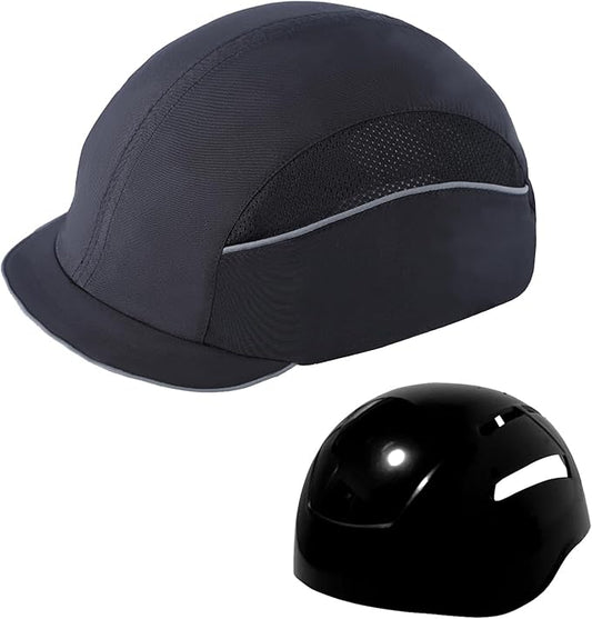 Lightweight Hard Hat Safety Bump Cap Safety Hard Hat Head Protection Cap Breathable Baseball Hat Style Comfortable Head Protection Hat for Work