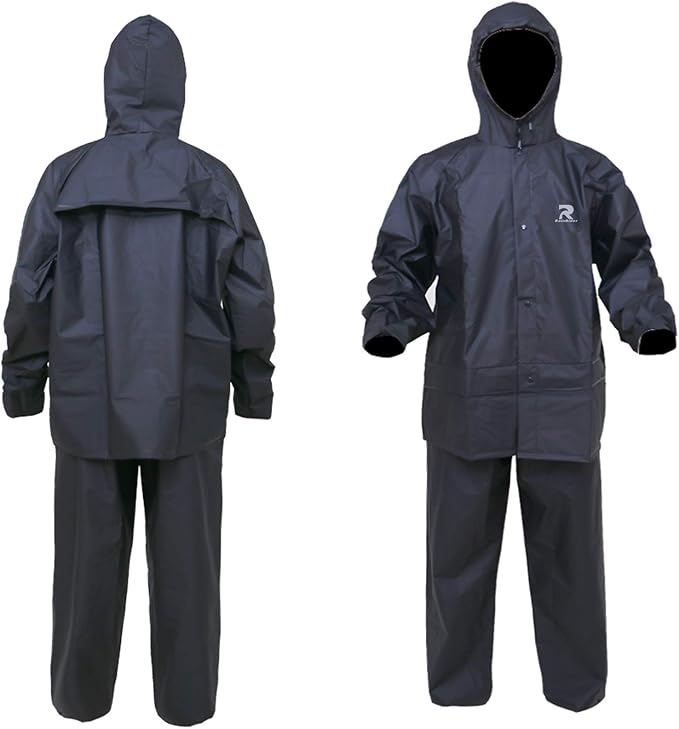 Ultra-Lite Rain Suit for Men Women Waterproof Protective Rain Coat with Pants 2 Pieces Rain Gear