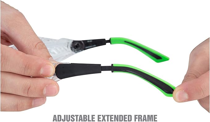 OEMTOOLS 26026 Safety Glasses with Readers +3.00s, UV Protection Z87 Safety Glasses, Anti-Scratch, High Definition Multi-focal Technology, High Impact Lenses, Flexible Rubber Earpieces
