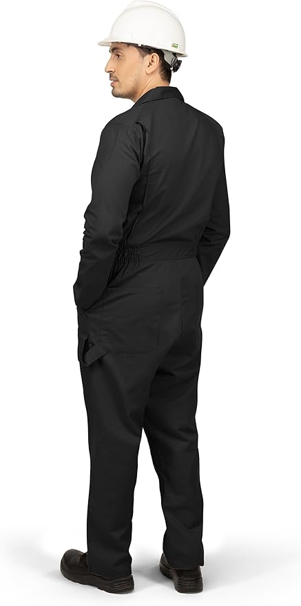 NY Threads Men’s Twill Long Sleeve Coverall Utility Work Wear