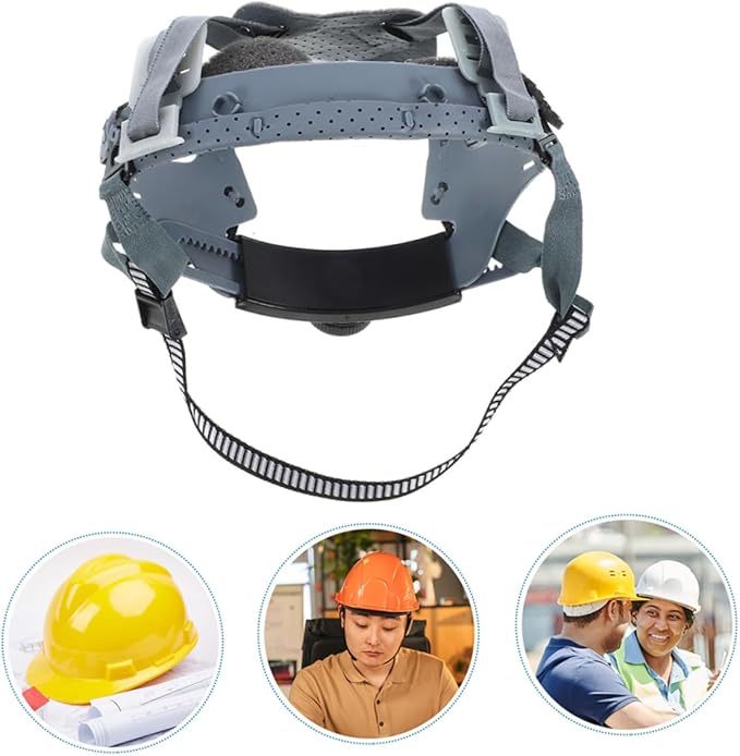 HEALLILY 2pcs Safety Helmet Chin Strap Pad Replacement Liner for Hard Hat Breathable Comfortable Suspension System for Construction Safety Helmet