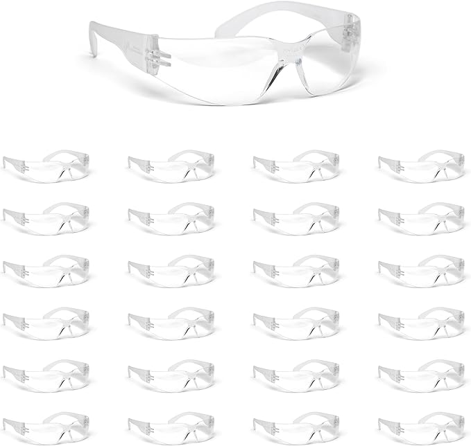 Malta Dynamics Safety Glasses – ANSI Z87+ Rated UV Eye Protection Glasses for Construction, Manufacturing, Scratch-Resistant
