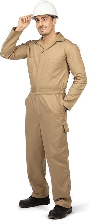 NY Threads Men’s Twill Long Sleeve Coverall Utility Work Wear