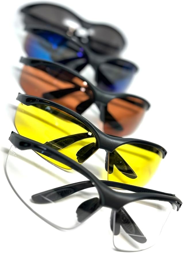 Calabria 91348 Anti Fog Bifocal Reading Safety Glasses Readers +2.50 Grey Mens Womens Wrap Around Eye Protection Protective