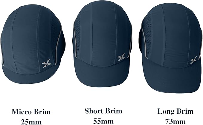 Lightweight Safety Bump Cap - Breathable Baseball Style Protective Hat with Reflective Stripes