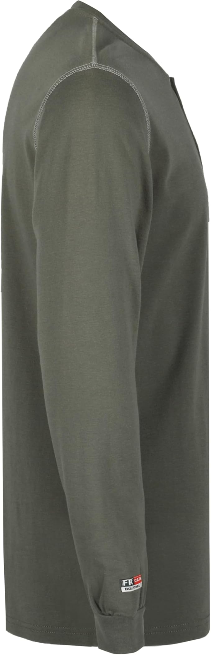 BOCOMAL FR Shirts for Men 5.5oz Lightweight Long Sleeve Work Henley Fire Resistant Shirt CAT2