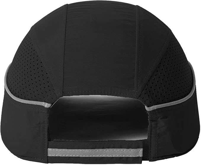 Lightweight Safety Bump Cap - Breathable Baseball Style Protective Hat with Reflective Stripes