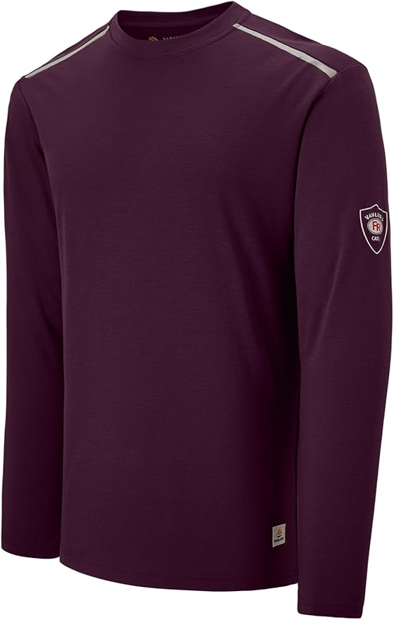 Men's Green Large Regular Fit 5.5oz 100% Cotton Long Sleeve FR Shirt for Work & Outdoor Activities