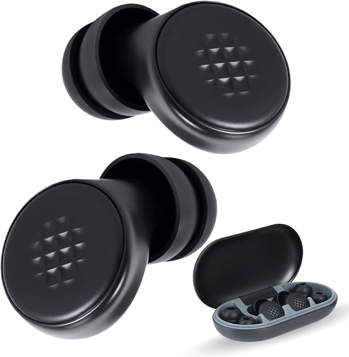 Ear Plugs for Sleeping Noise Cancelling 45dB,7 Pairs Reusable Suitable for Side Sleepers,Work, Concerts, Travel & Focus (Black)