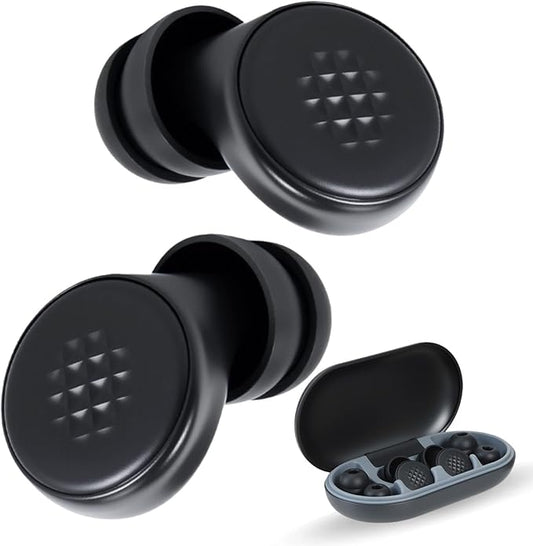 Ear Plugs for Sleeping Noise Cancelling 45dB,7 Pairs Reusable Suitable for Side Sleepers,Work, Concerts, Travel & Focus (Black)