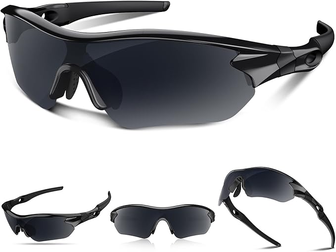 Polarized Sports Sunglasses for Men Women Youth Baseball Running Fishing Tennis Golf Cycling Driving Motor TAC UV400 TR90