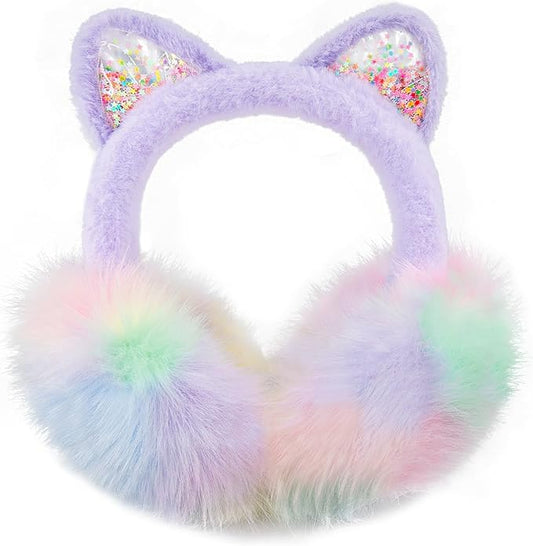XIAOHAWANG Winter Earmuffs for Kids Girl Warm Ear Muffs Baby Boy Plush Padded Ear Warmer