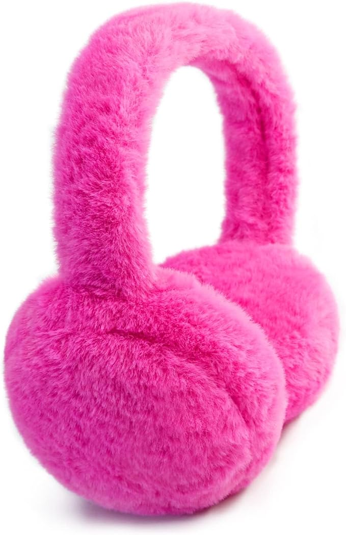 Kids Winter Earmuffs Baby Warm Ear Muff Girls Cute Furry Ear Warmers Boys Foldable Ear Covers for Cold Weather