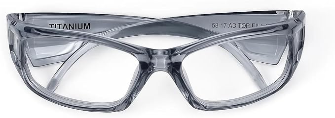 TITANIUM - Safety Glasses Protective Eyewear for Men and Women - ANSI z87.1 Safety Glasses - Impact Resistant, Comfortable Eye Protection for Industrial, Construction, Consumer, and Sports