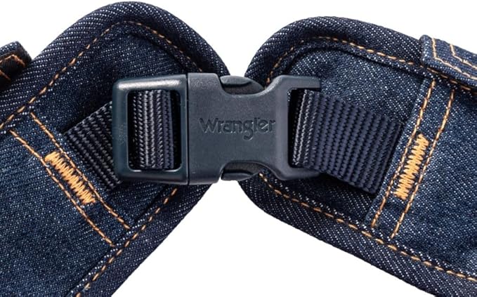 Wrangler Dark Wash Dog Vest Harness with Sherpa-S