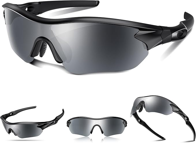 Polarized Sports Sunglasses for Men Women Youth Baseball Running Fishing Tennis Golf Cycling Driving Motor TAC UV400 TR90