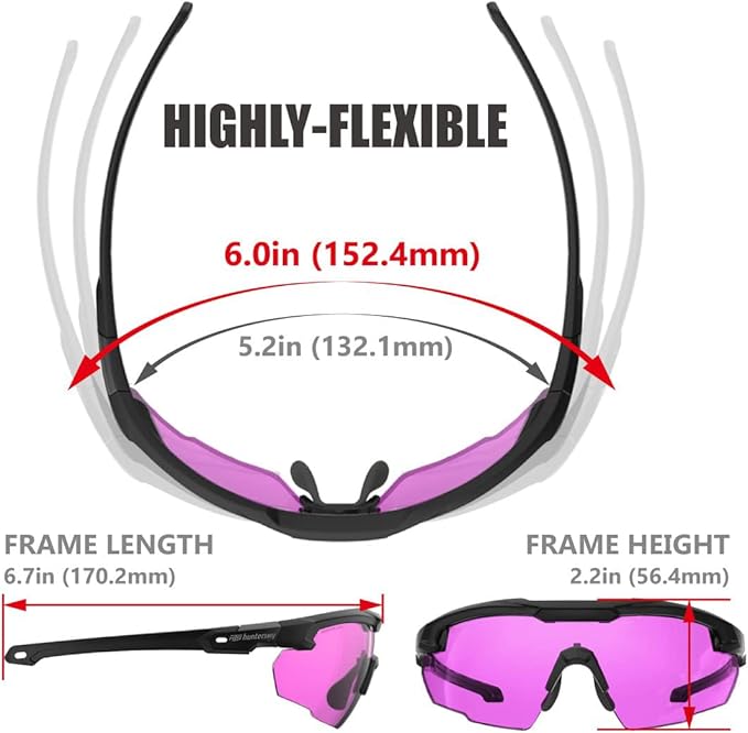 Shooting Safety Glasses for Men Airsoft Hunting Riding Anti-Fog Military Grade Ballistic Tactical Eye Pro Range