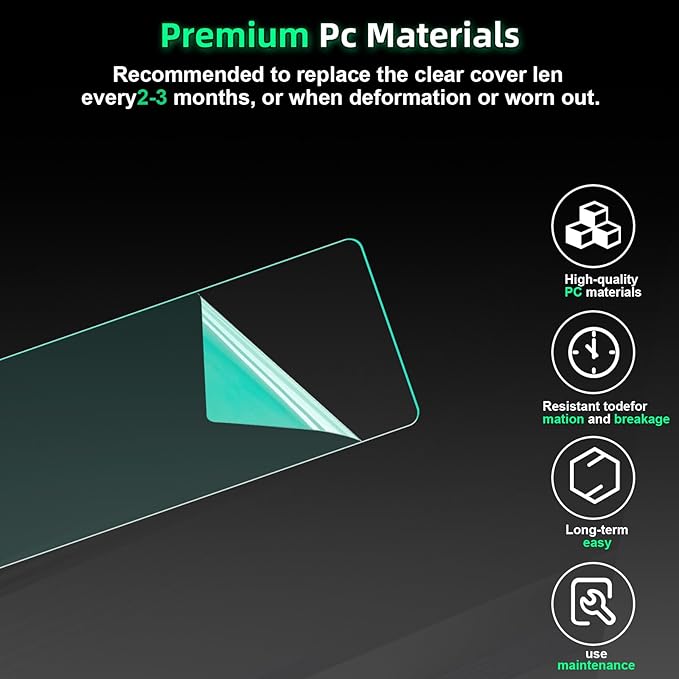 clear welding lens 2x4.25 - Premium 0.04" Thick lens -20 Pcs, for Standard Helmets 2x4 clear welding lens Replacement