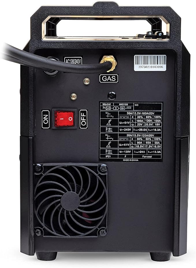 Eastwood 180 Amp MIG Welder Machine Dual Voltage 110V 220V for Steel & Aluminum | Eastwood XL View Auto Darkening Welding Helmet