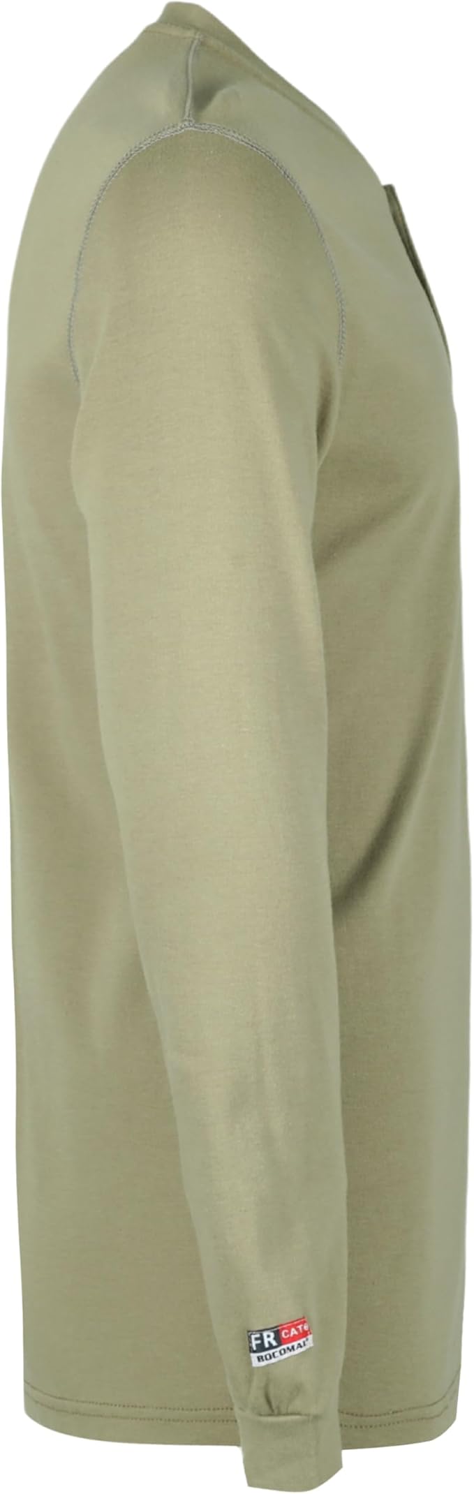 BOCOMAL FR Shirts for Men 5.5oz Lightweight Long Sleeve Work Henley Fire Resistant Shirt CAT2
