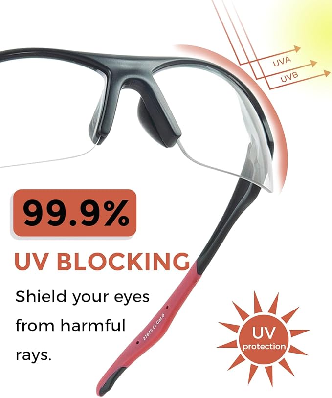 Anti-Fog Safety Glasses Clear Work Goggles Eye Protection for Shooting Sports Eyewear Scratch Resistant Lens