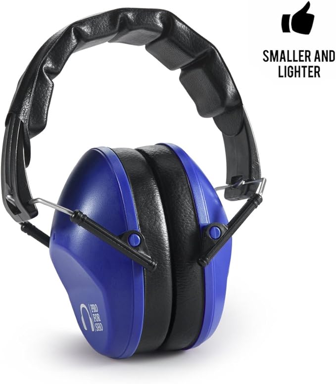 Pro For Sho 34dB NRR Hearing Protection Ear Muffs - Highest NRR in Compact Design, Ear Protection for Shooting, Mowing, Work