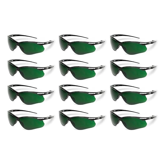Jackson Safety SG Safety Glasses - Eye Protection for Men & Women - ANSI Z87.1 - Pack of 12 (Multiple Styles)
