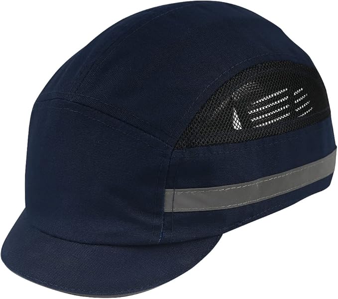 Bump Cap for Safety Baseball Cap Style Hard Hats for Adult Men Women Breathable Lightweight Safety Hat for Head Protection with Reflective Stripes