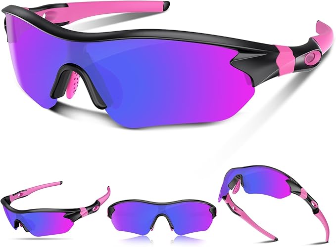 Polarized Sports Sunglasses for Men Women Youth Baseball Running Fishing Tennis Golf Cycling Driving Motor TAC UV400 TR90