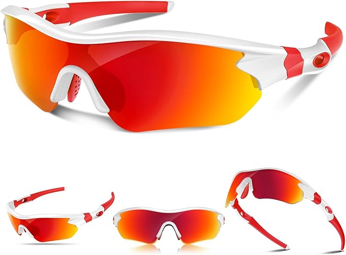 Polarized Sports Sunglasses for Men Women Youth Baseball Running Fishing Tennis Golf Cycling Driving Motor TAC UV400 TR90