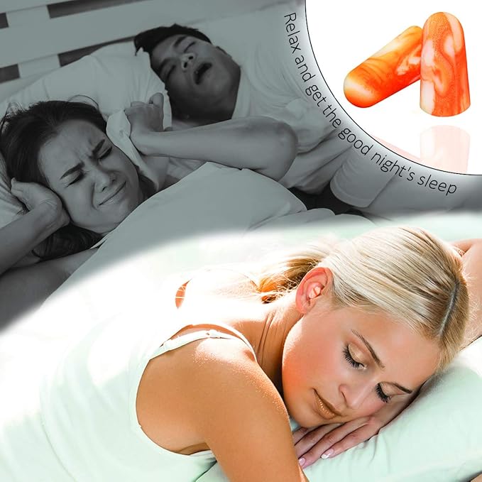 MOLDEX Soft Foam Earplugs 10 Pairs Softies® Ear Plugs for Sleeping, Snoring, Work, Travel, Shooting -33dB Highest NRR Made in USA