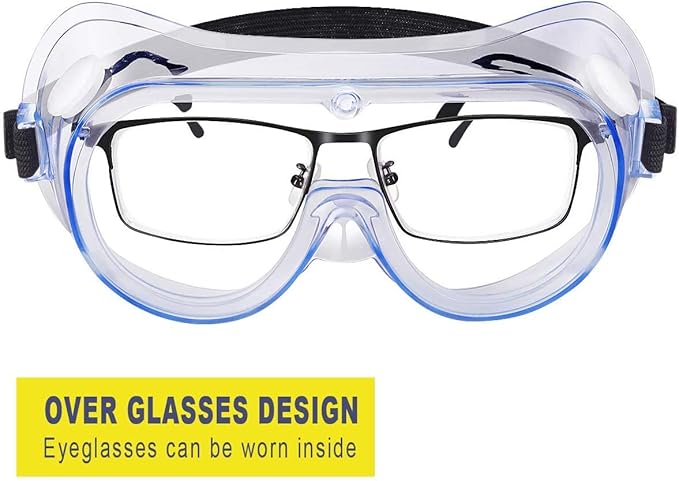 YunTuo 1 pack Anti-Fog Safety Goggles, Protective Safety Glasses, Eye Protection