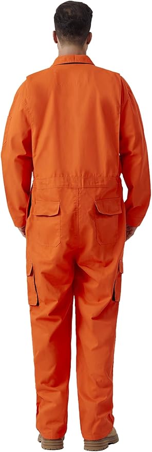 Men's Work Coverall Long Sleeves Overalls Mechanics Coveralls Workwear Jumpsuit with Multi Pockets