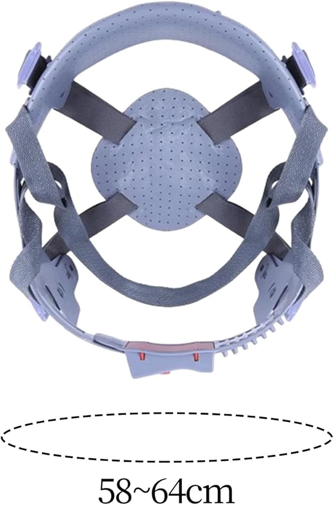 Generic Hard Hat Suspension Bump Cap Insert Hat Liner Insert Head Protection Adjustable Bruisesproof Safety Replacement Suspension, 4 Point Buckle, 58-64cm