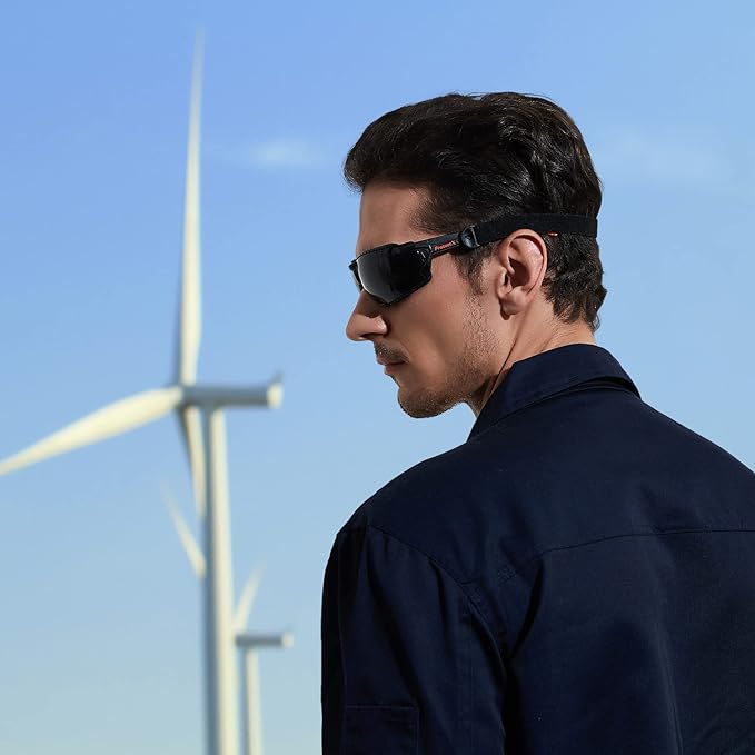 ProtectX Classic Safety Glasses, Anti-Fog Scratch Resistant Lenses, Protective Eyewear for Work, Indoor/Outdoor, ANSI Z87.1