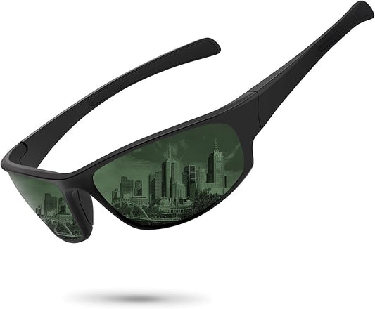 Sports Polarized Sunglasses for Men Women Wrap Around Sun Glasses Fishing Cycling Driving Running UV Protection
