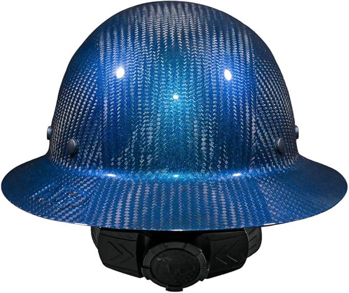 AFP Fiber Full Brim Hard Hat | 6 Point Ratchet Suspension | OSHA & ANSI Rated