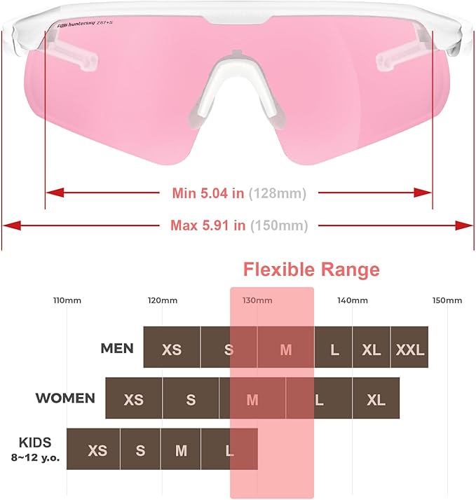 Eye Protection Anti Fog Sport Safety Glasses for Women Men Running Cycling Riding Pickleball Range S54