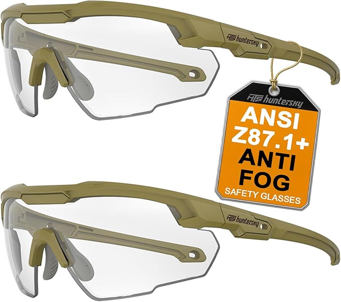 Shooting Safety Glasses for Men Airsoft Hunting Riding Anti-Fog Military Grade Ballistic Tactical Eye Pro Range