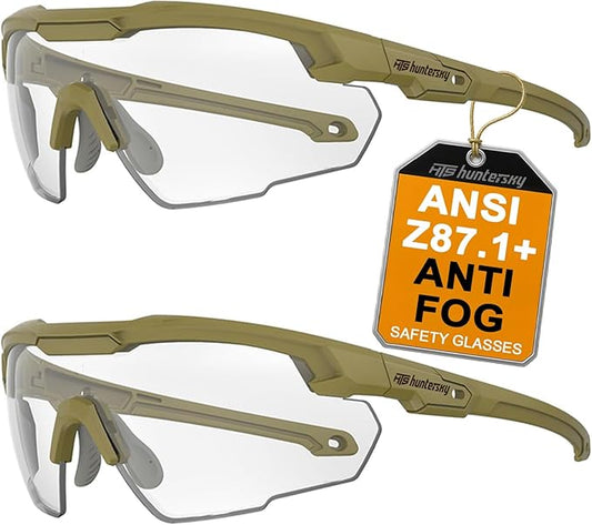 Shooting Safety Glasses for Men Airsoft Hunting Riding Anti-Fog Military Grade Ballistic Tactical Eye Pro Range