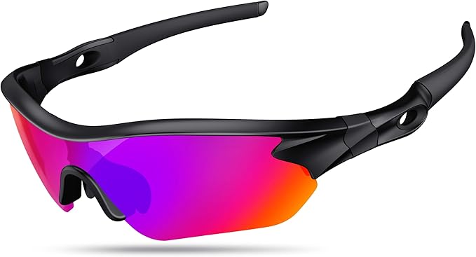 Polarized Sports Sunglasses for Men Women Youth Baseball Running Fishing Tennis Golf Cycling Driving Motor TAC UV400 TR90