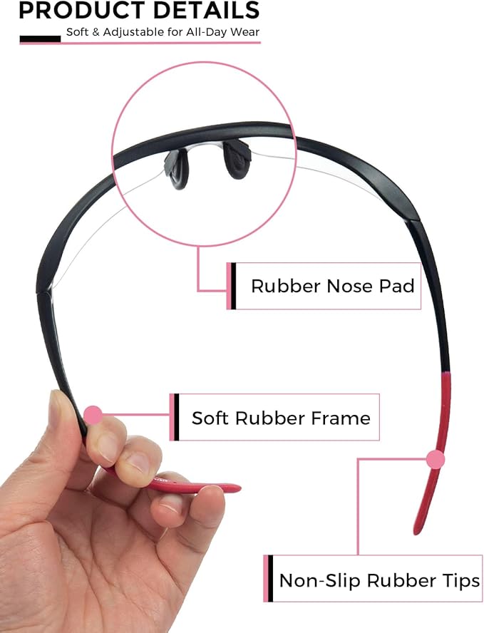 Anti-Fog Safety Glasses Clear Work Goggles Eye Protection for Shooting Sports Eyewear Scratch Resistant Lens