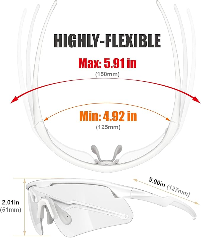 Eye Protection Anti Fog Sport Safety Glasses for Women Men Running Cycling Riding Pickleball Range S54
