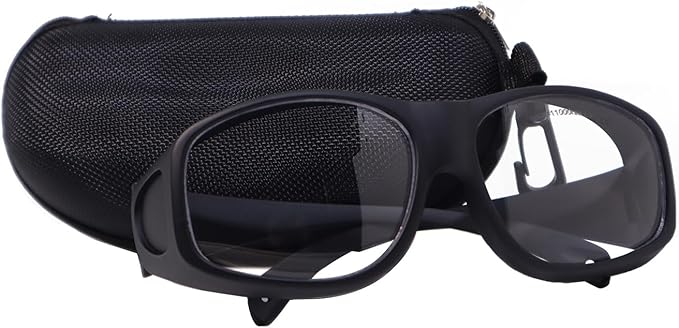 MCWlaser CO2 Laser Safety Glasses 9000-11000nm/10600nm Safety Protective Goggles OD 5+ Laser Eye Protection Glasses for CO2 Laser Cutting and Engraving
